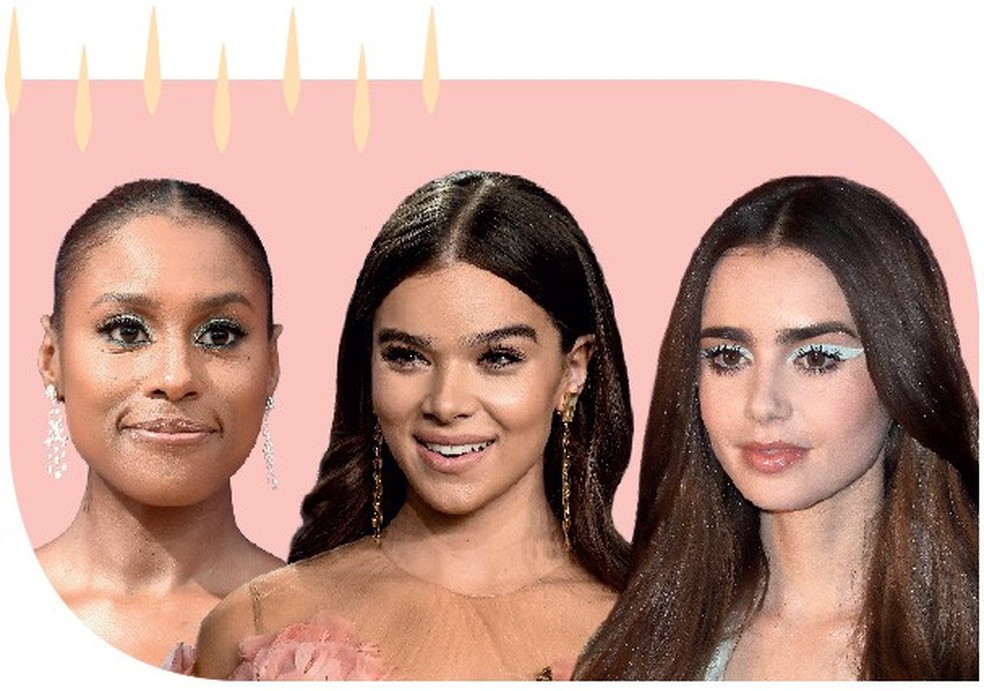 Issa Rae, Hailee Steinfeld e Lily Collins usaram a técnica dermaplaning (Foto: Getty Images) — Foto: Glamour
