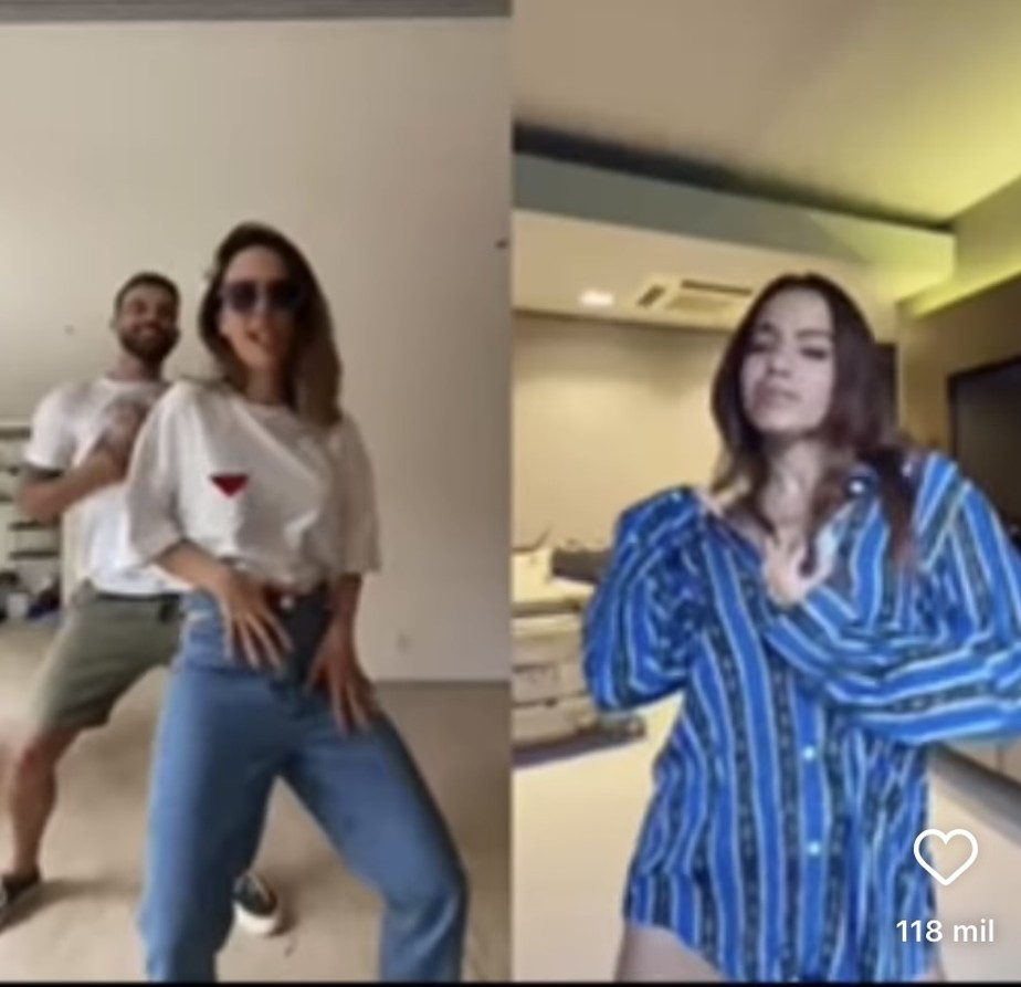 Tata Werneck dança 'ao lado' da Anitta