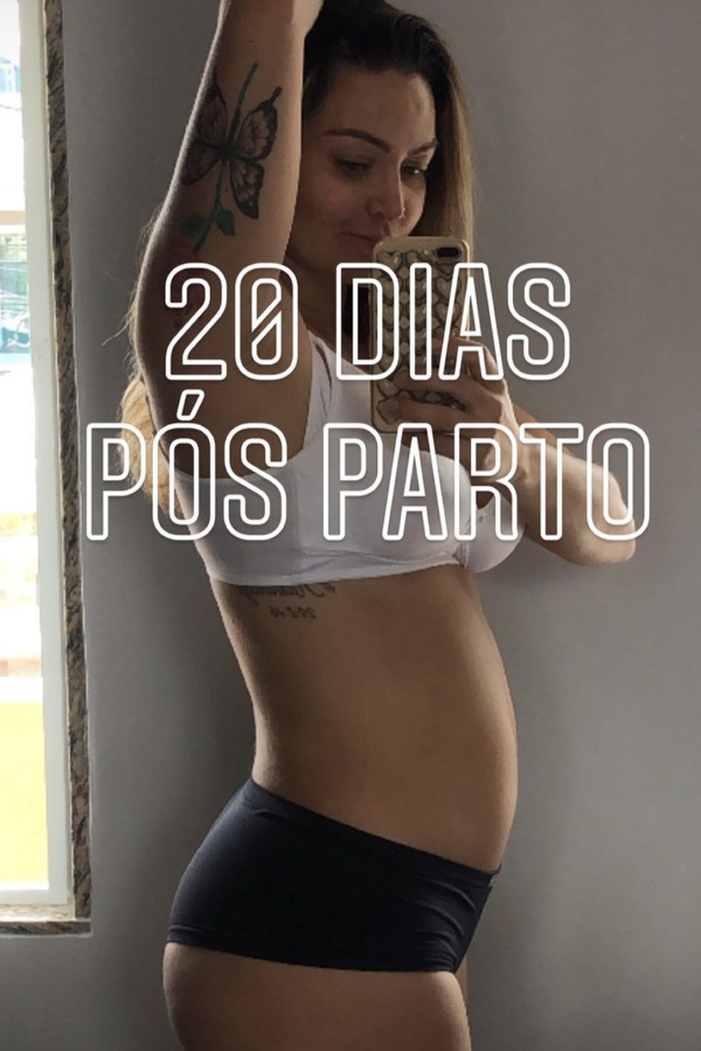 Laura 20 dias após o parto (Foto: Reprodução/Instagram) — Foto: Glamour