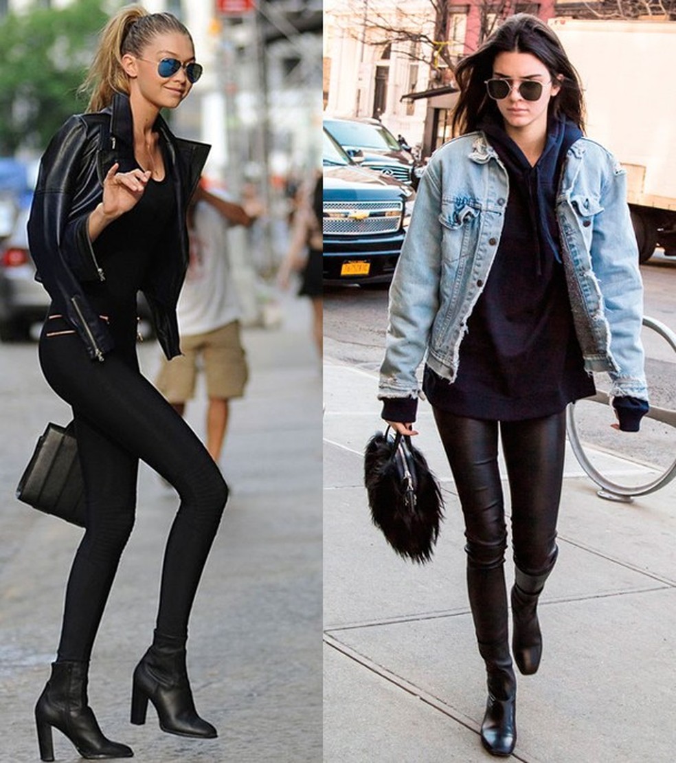 Leggings: Gigi Hadid, Kendall Jenner e Olivia Palermo usam o mesmo