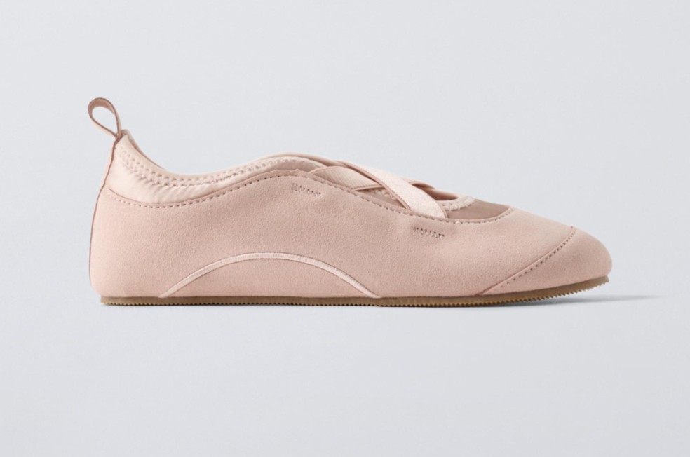 Tênis balletcore da Zara — Foto: Divulgação