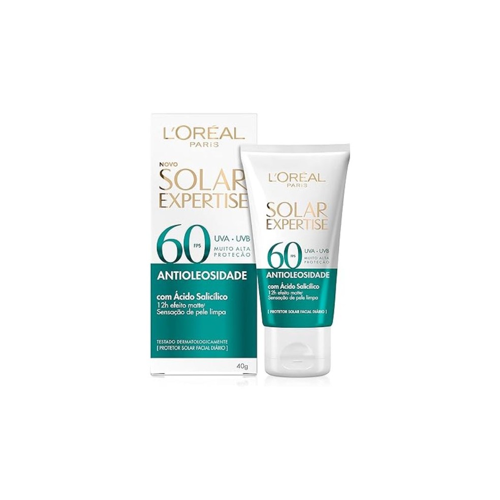 Protetor Solar Facial FPS60, Solar Expertise, L'Oréal Paris — Foto: Reprodução