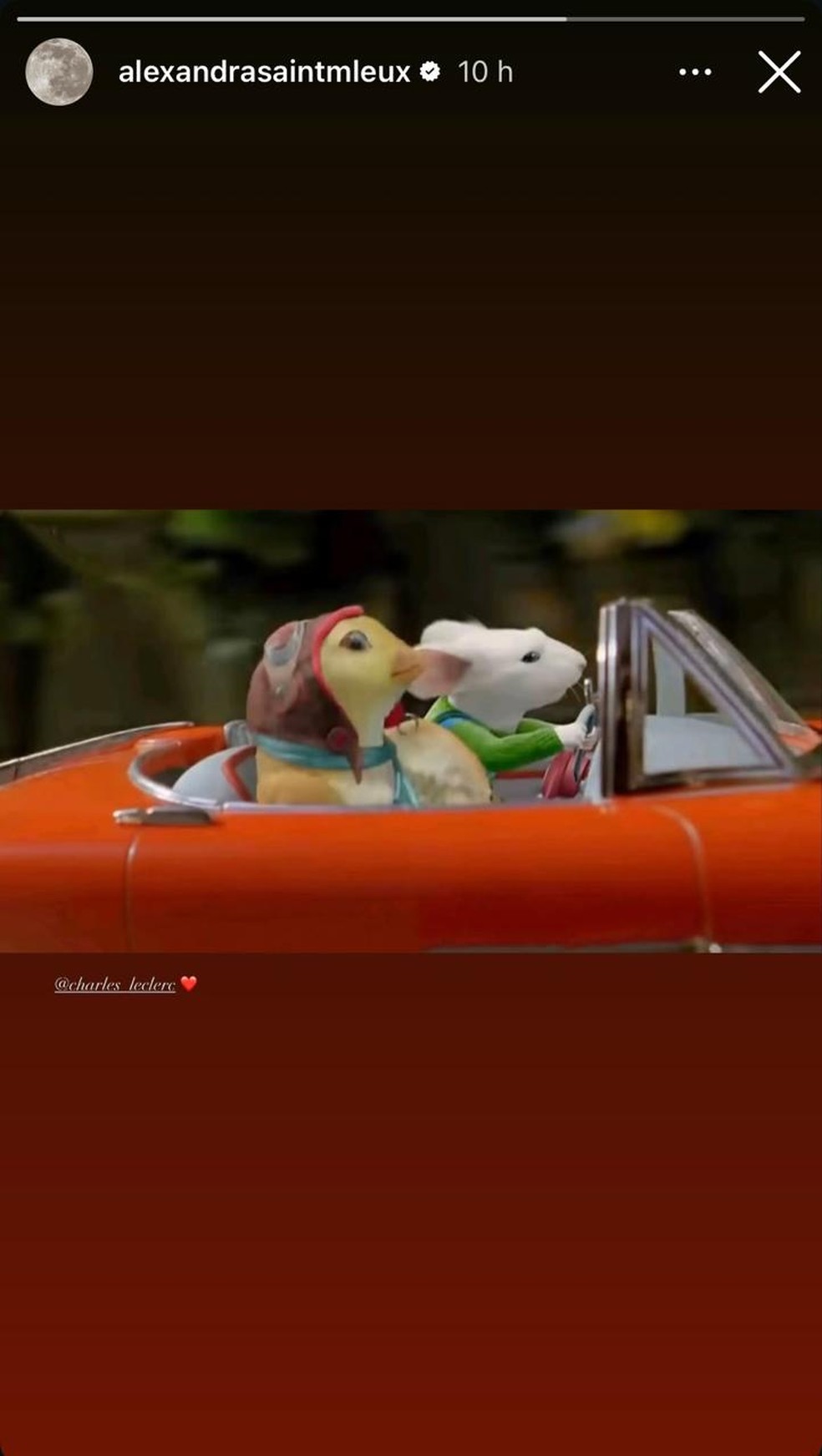 Postagem de Alexandra — Foto: Reprodução/Instagram