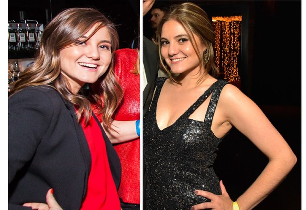 Antes e depois da editora Alline Dauroiz, que perdeu 6 kg com a dieta  (Foto: Acervo pessoal) — Foto: Glamour
