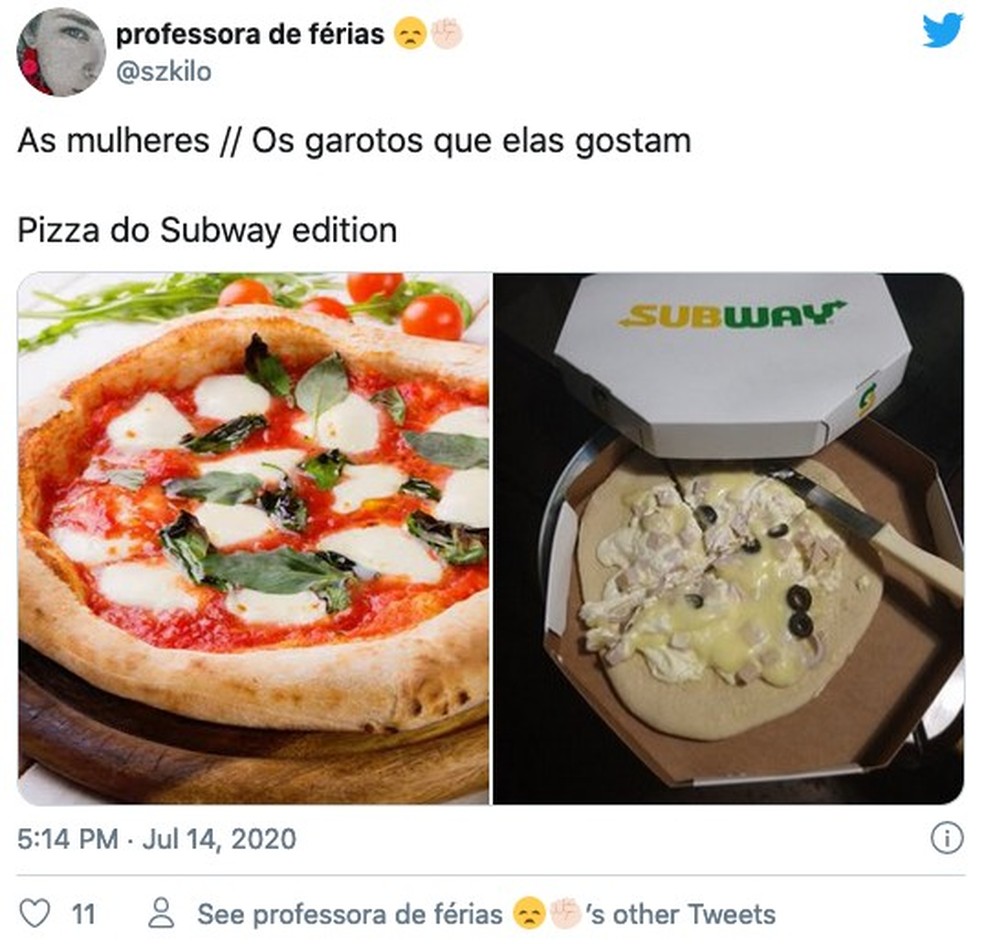 7 reações à pizza do Subway que nos representam