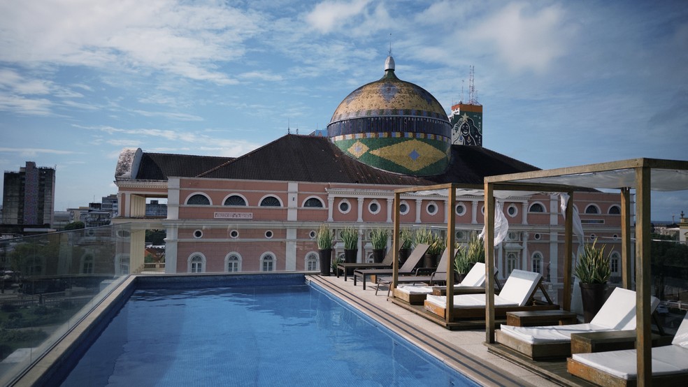 Piscina do Juma Ópera — Foto: Malu Pinheiro