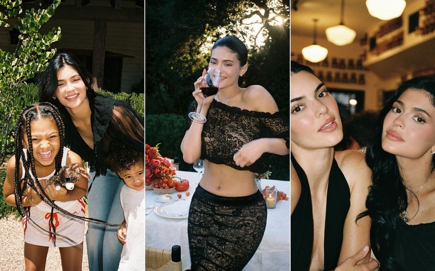 Kylie Jenner abre álbum de fotos e mostra festa de aniversário de 28 anos