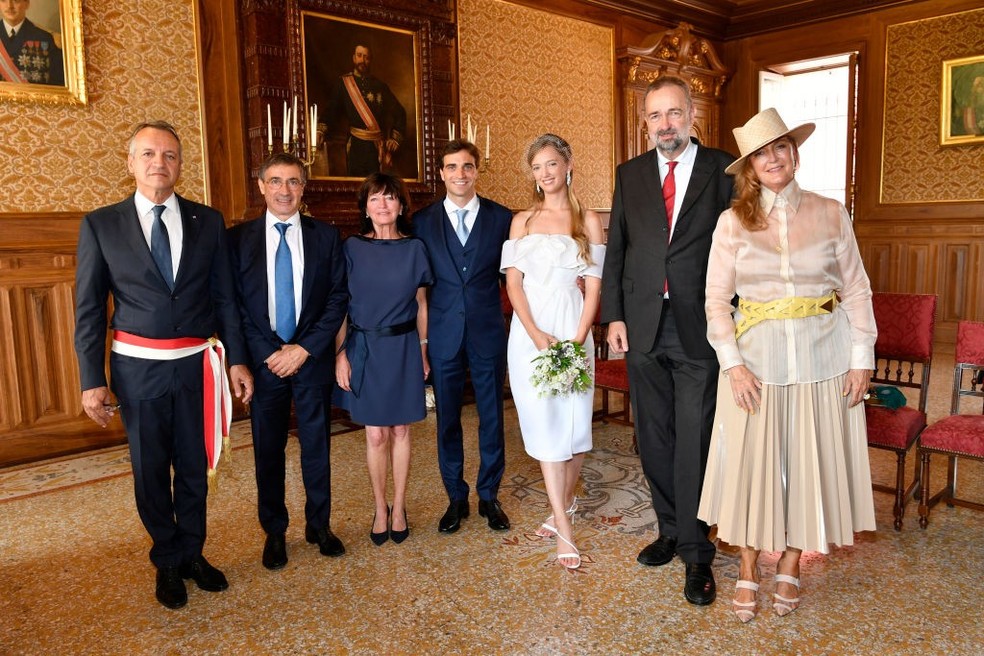 Convidados do casamento da princesa Eleonore von Habsburg (Foto: Getty Images) — Foto: Glamour