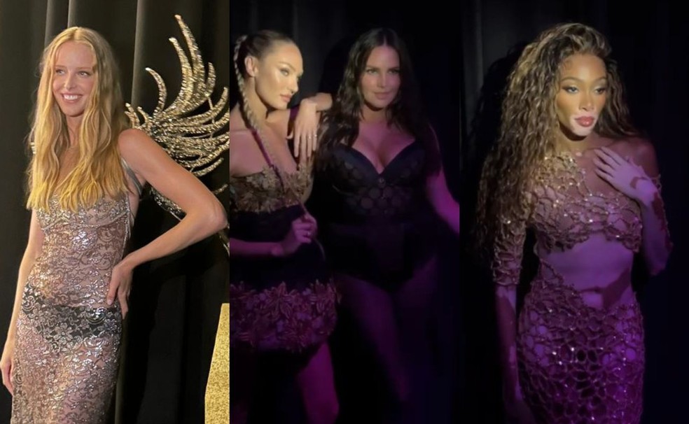 Tops em evento Victoria's Secret — Foto: GLAMOUR Brasil