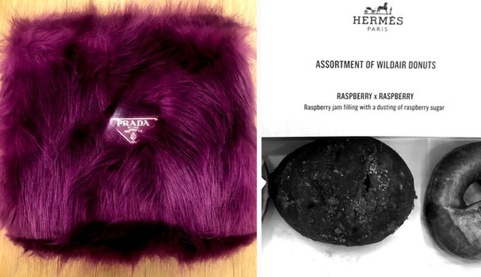 Presentinhos da Prada e da Hermès para quem assistira aos desfiles in loco (Foto: Reprodução/Instagram) — Foto: Glamour