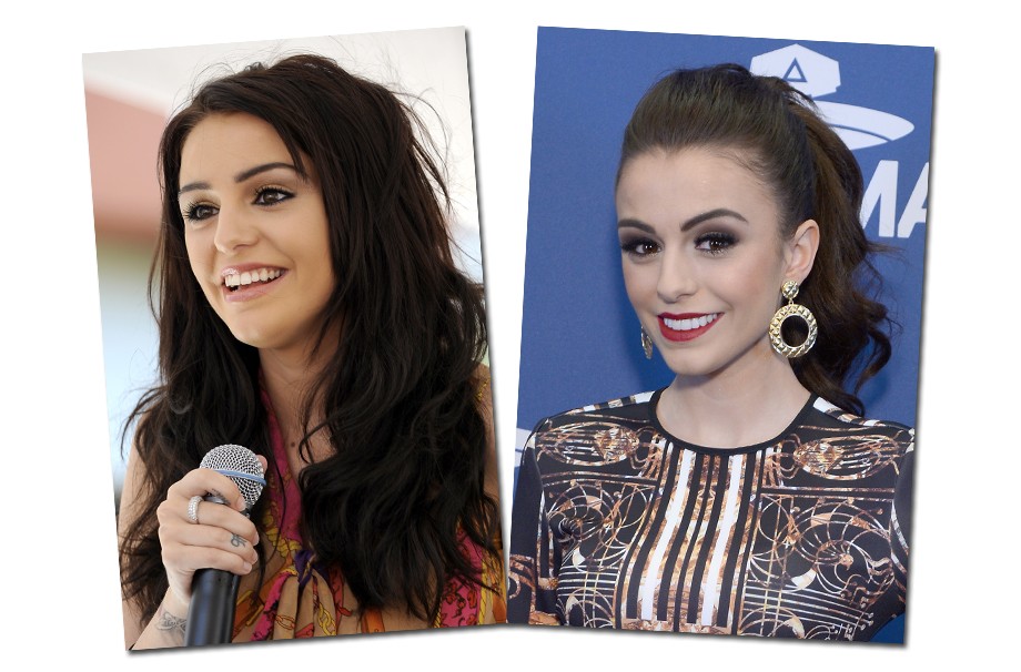 Cher Lloyd também uniu os fontais e os deixou bem branquinhos.. o resultado ficou ótimo!
