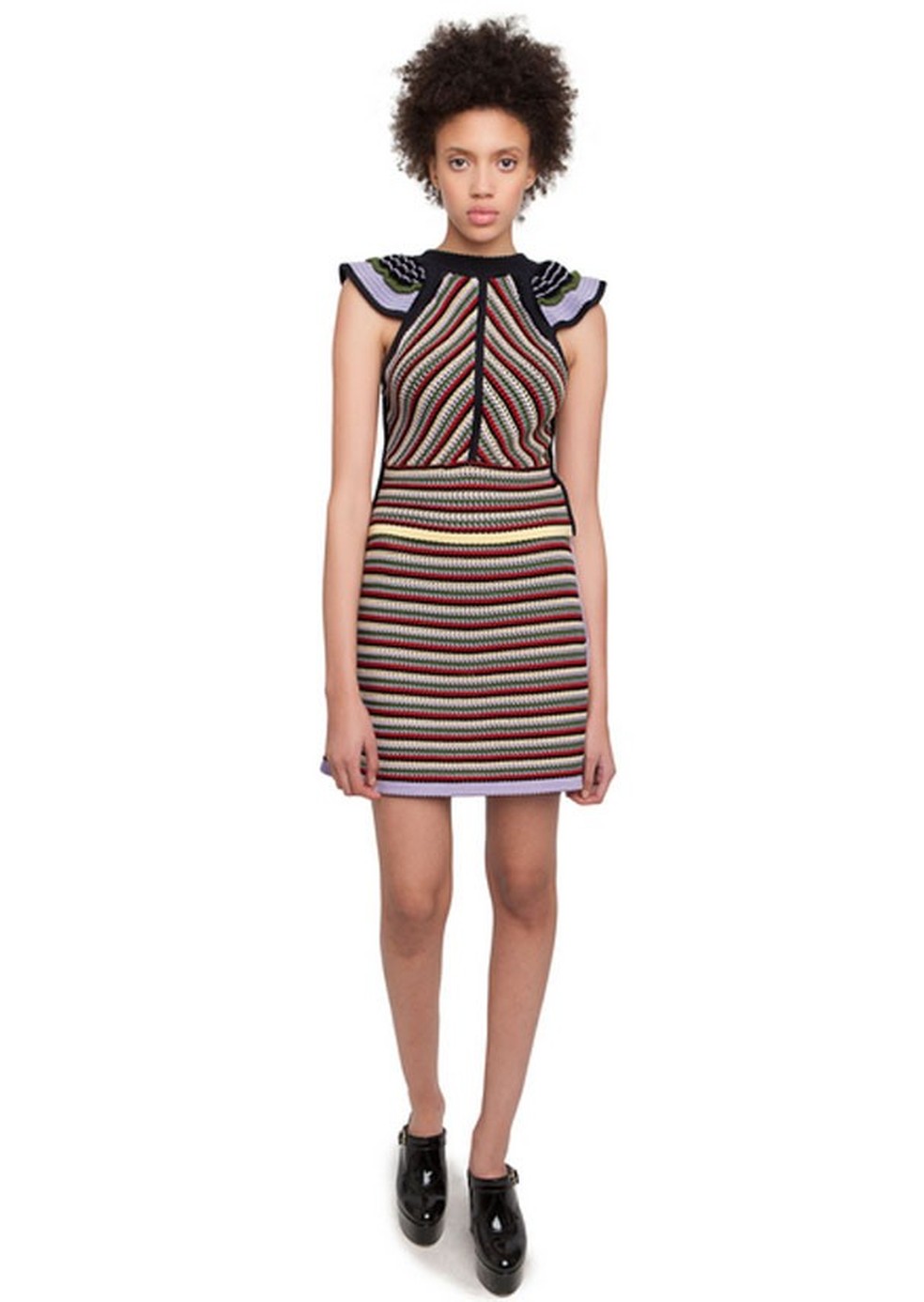 Vestido de tricô com listras da Alexachung (Foto: Divulgação) — Foto: Glamour