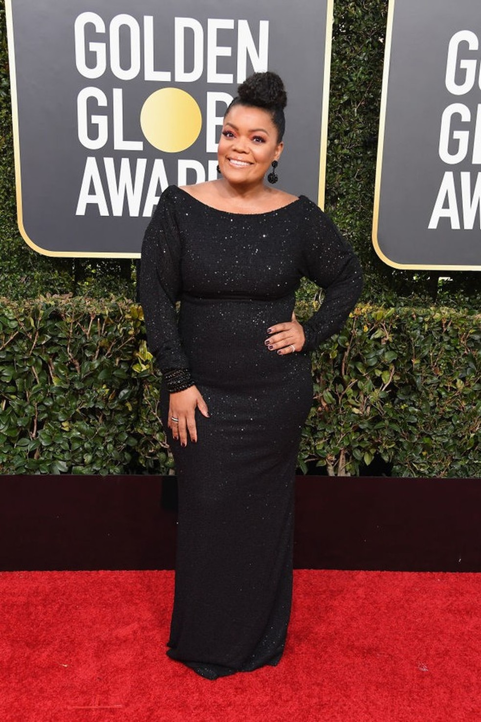 Yvette Nicole Brown no Globo de Ouro 2019 (Foto: Getty Images) — Foto: Glamour