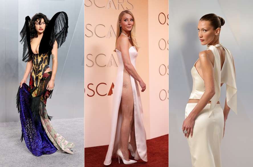 'Side-hip” é a nova tendência de recorte sexy em vestidos; veja famosas que usaram no Oscar