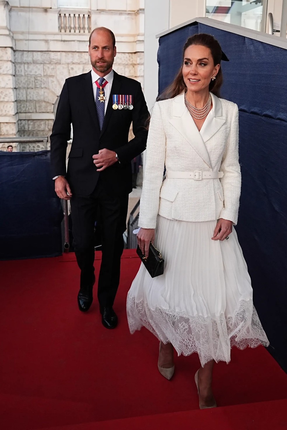 Kate Middleton tem o truque perfeito para usar saia midi — Foto: Getty Images