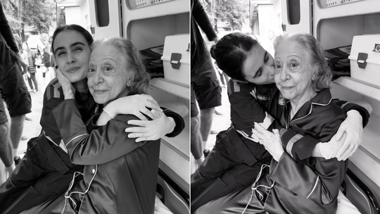 Valentina Herszage tieta Fernanda Montenegro nos bastidores de nova série: "Emoção"