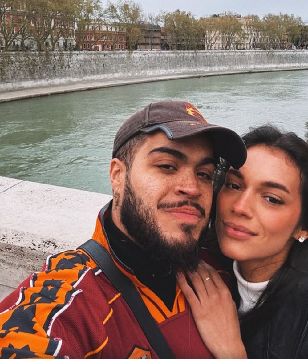 Alane Dias e o namorado, Francisco Gil, viajam juntos à Itália