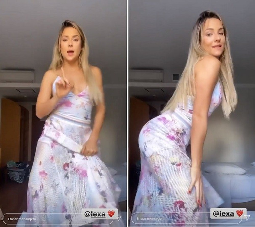 Animada Gabi Martins Dança Funk Em Cima Da Cama 