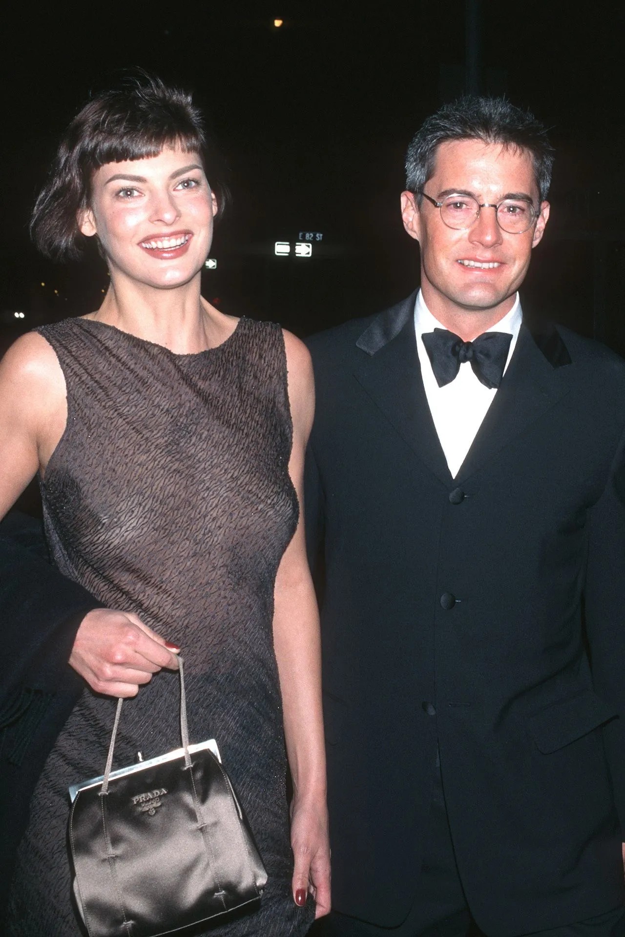 Linda Evangelista e Kyle MacLachlan, 1996 - Getty Images