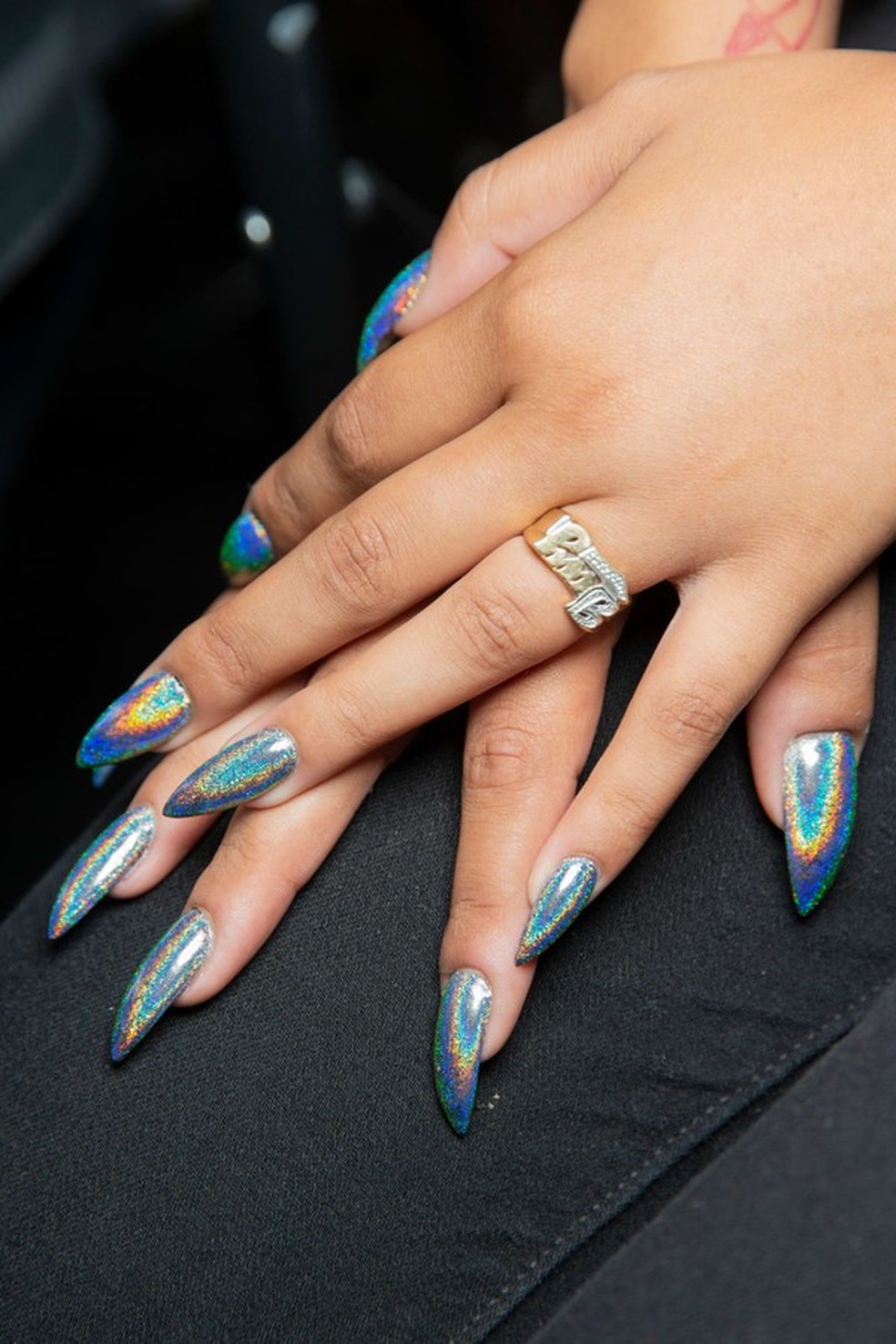 Nail Art no desfile de Kim Shui (Foto: Imaxtree e Cortesia ) — Foto: Glamour