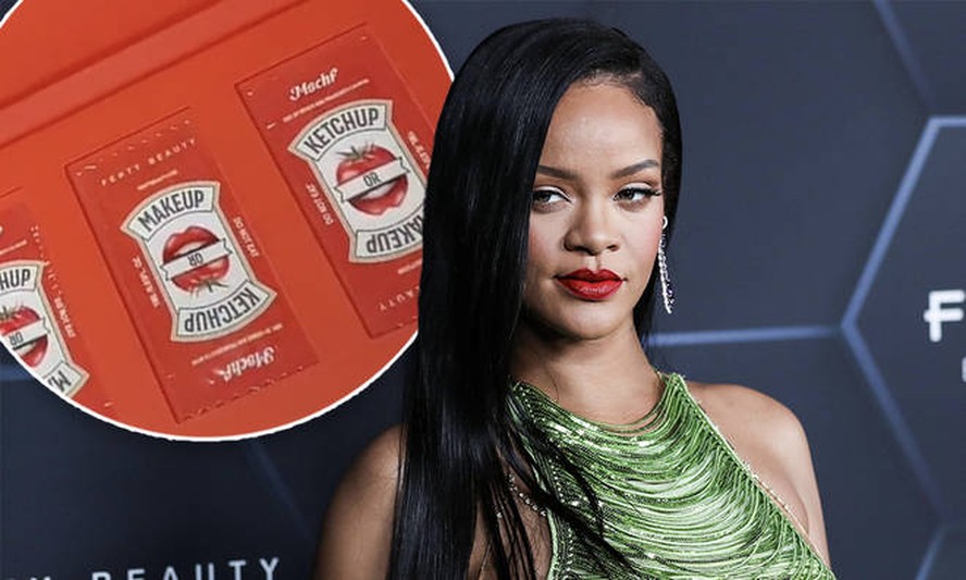 Rihanna lança linha de batons inspirados em ketchup