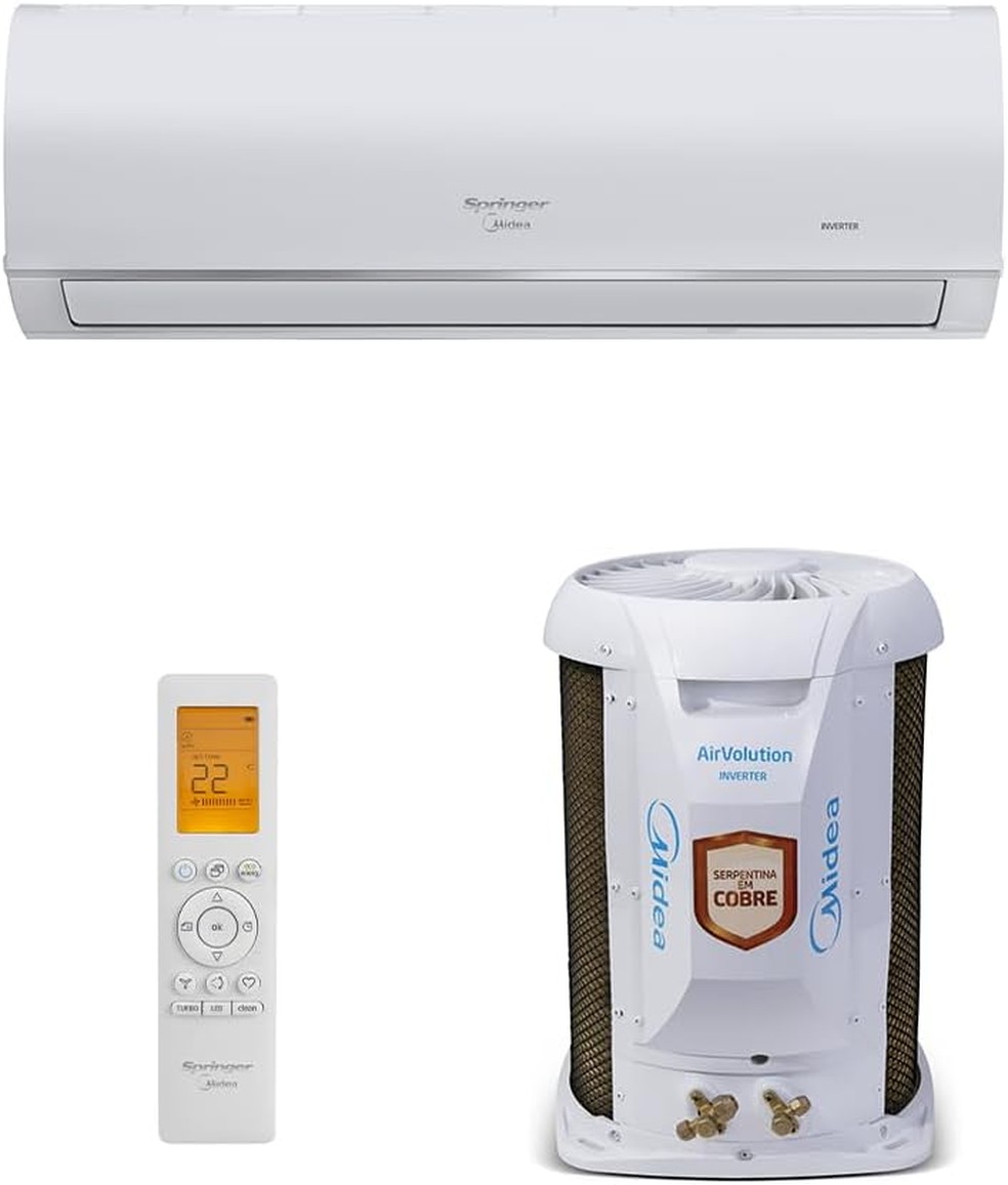 Ar-condicionado Split Hi Wall Inverter Springer Midea — Foto: Divulgação