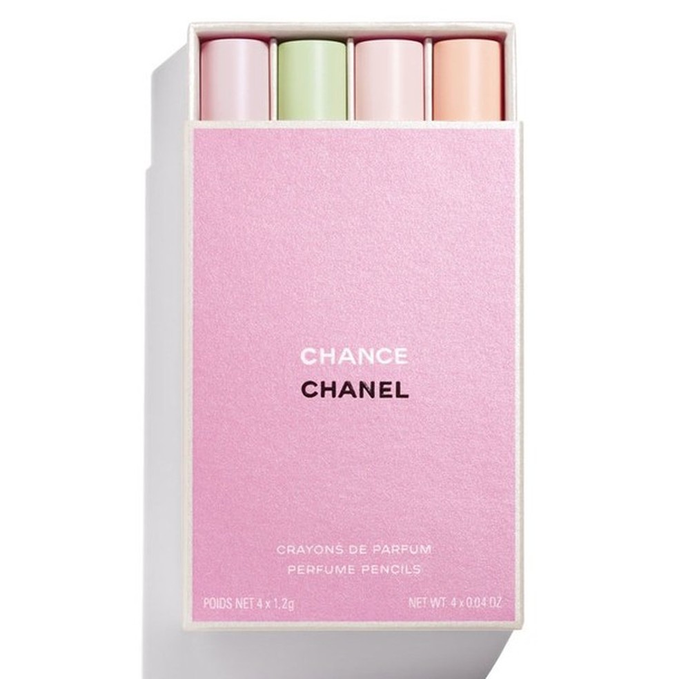 Perfumes da linha Chance, da Chanel, agora também vêm em formato de lápis (Foto: Divulgação) — Foto: Glamour