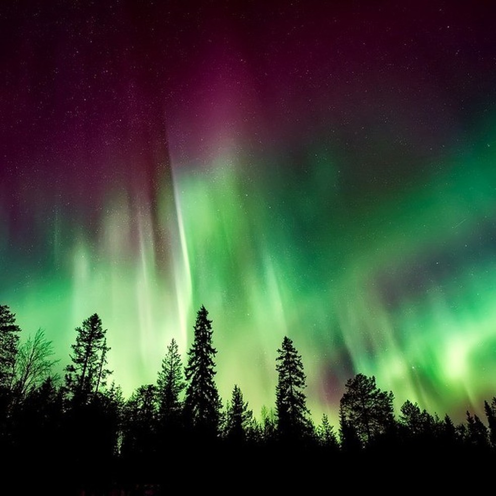 Aurora boreal (Foto: Reprodução / Pinterest) — Foto: Glamour