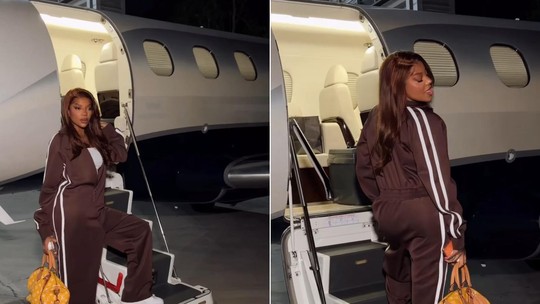 Ludmilla mostra viagem de jatinho e declara: "Me sinto estrela da festa"