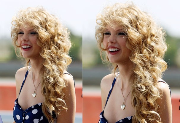 Taylor Swift tem cabelos cacheados desejados, parece uma boneca! (Foto: Getty Images) — Foto: Glamour