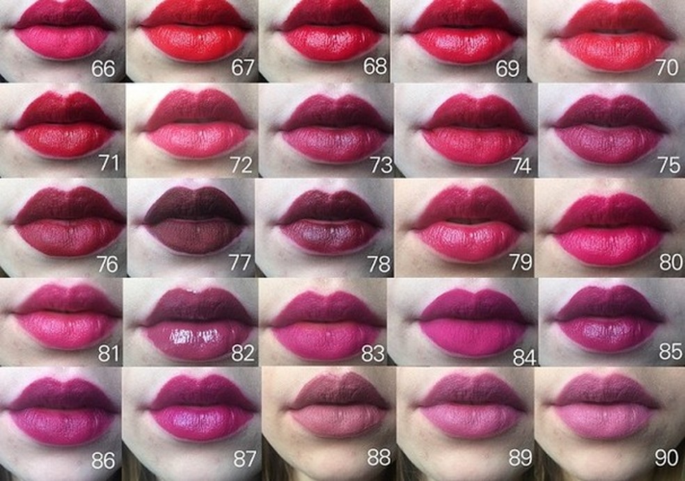 Colecionadora de batons testa 97 tons diferentes! Veja o resultado