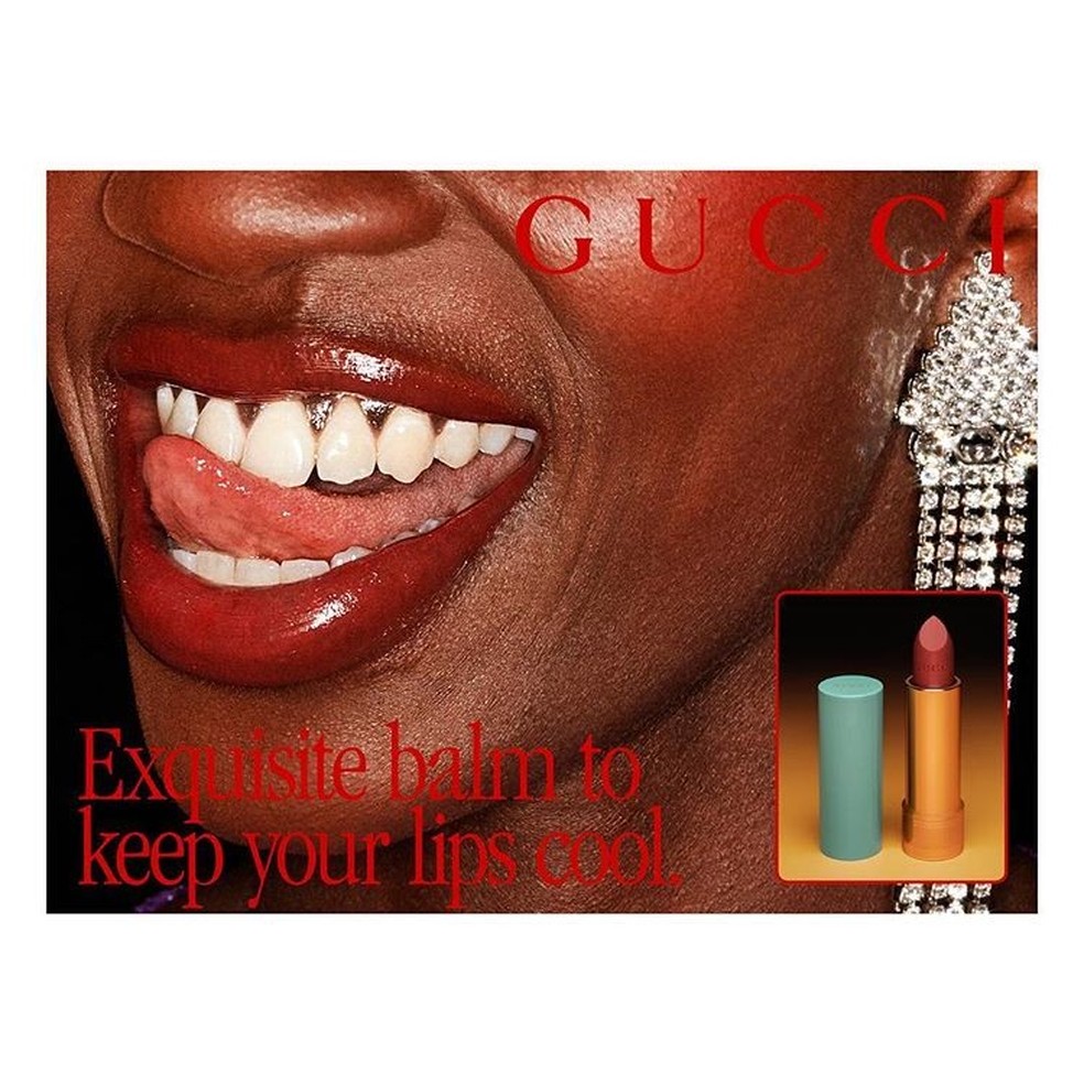 Campanha Batom Gucci (Foto: Reprodução/Instagram) — Foto: Glamour