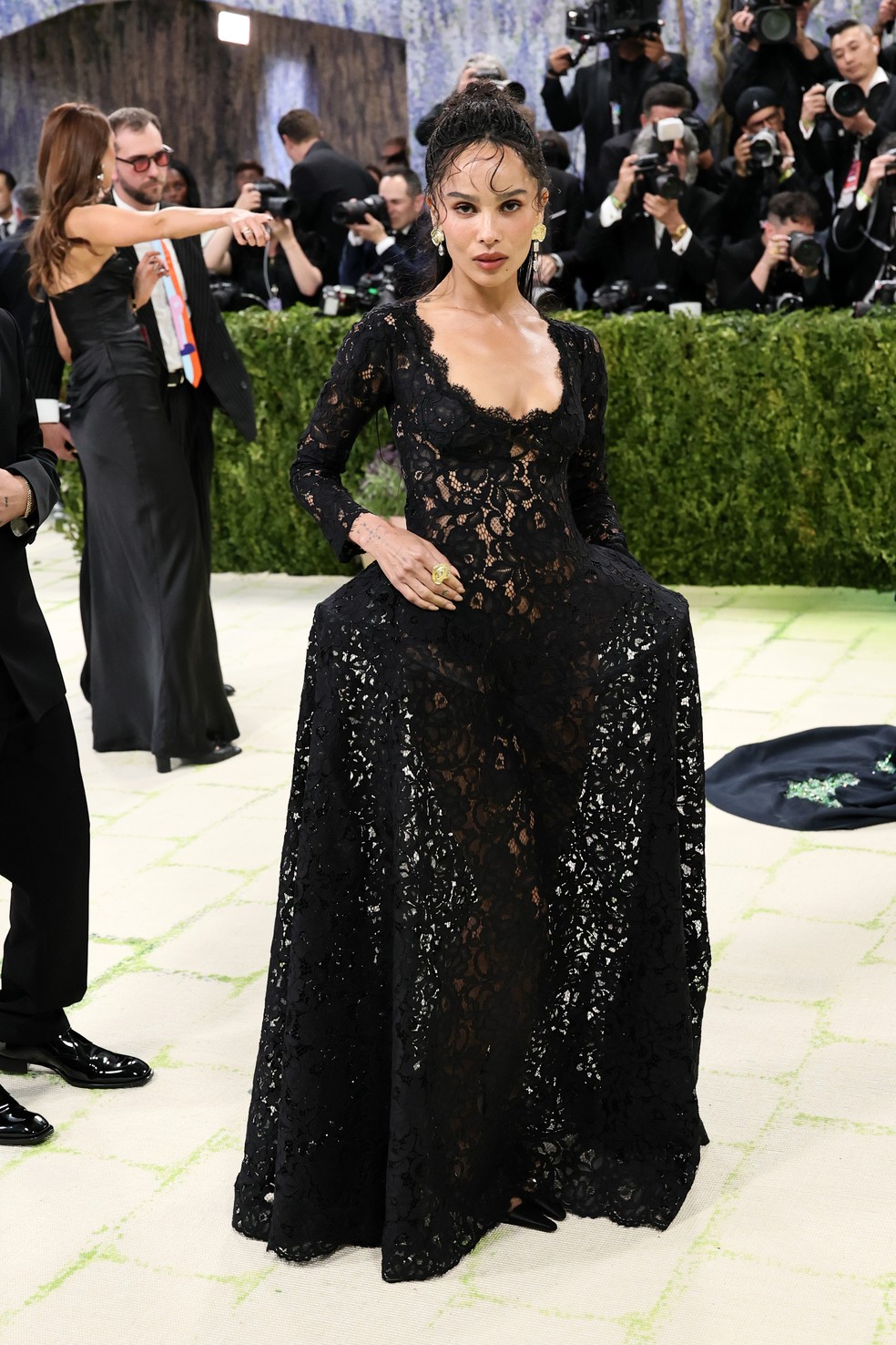Zoë  Kravitz no Met Gala 2026 — Foto: Getty Images