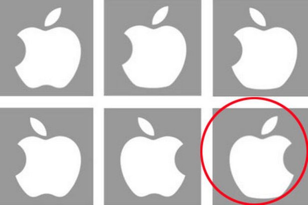 Apenas 1% das pessoas consegue identificar corretamente o logo da Apple; Você consegue? — Foto: sharpbrains.com