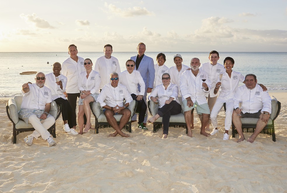 Parte do time de chefs do Cayman Cookout 2025 — Foto: Divulgação