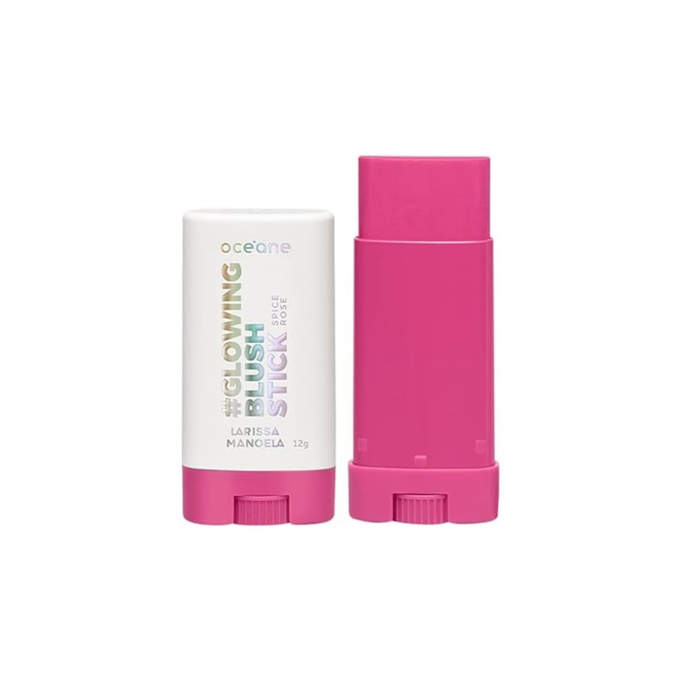 Océane Blush Em Bastão Rosa- Glowing Blush — Foto: Reprodução