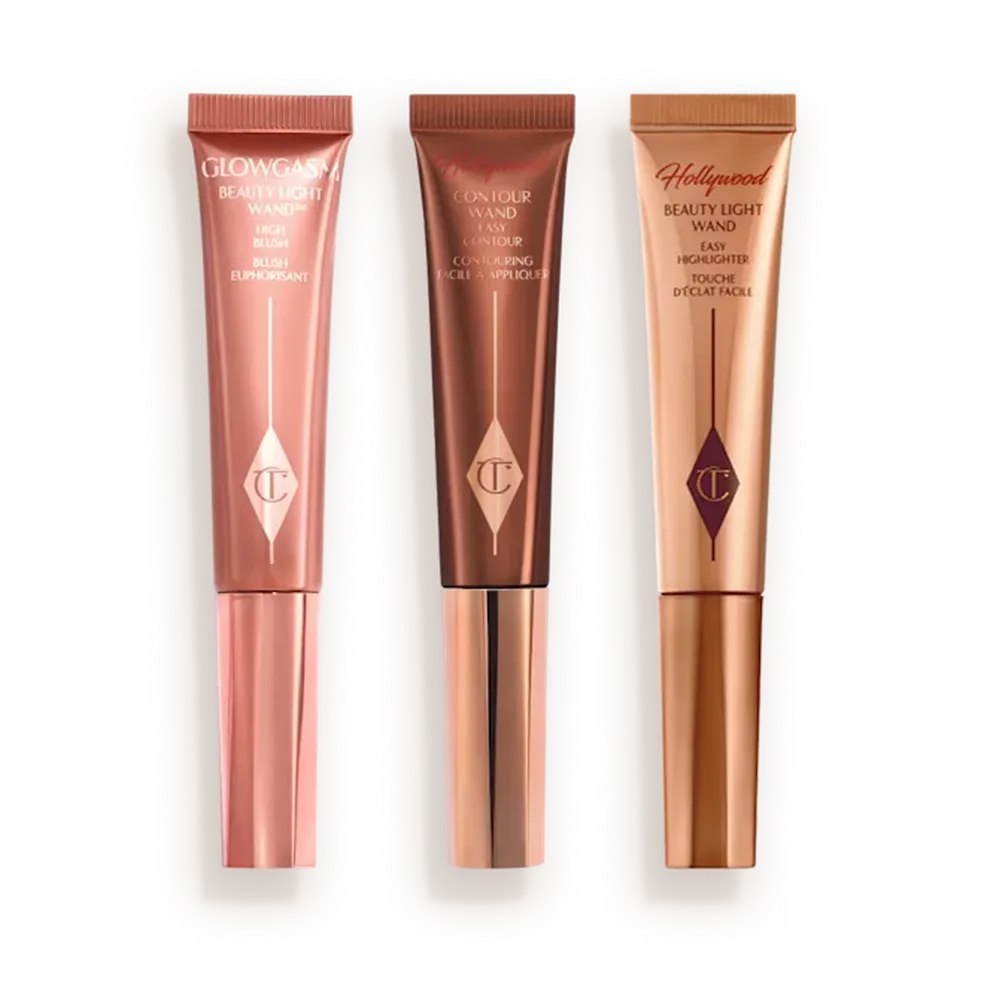 Beauty Light Wand Blush, Contour Wand e Beauty Light Wand Easy Highlighter, Charlotte Tilbury (US$ 113) — Foto: Divulgação
