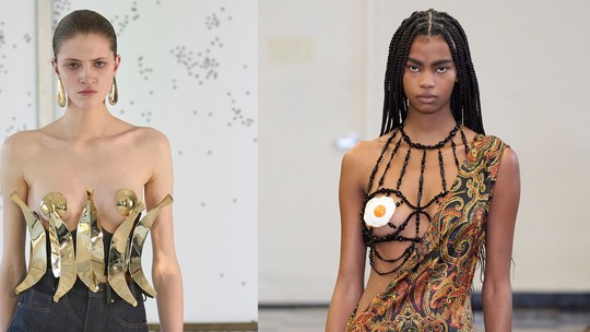 No New York Fashion Week, grifes usam criatividade para cobrir mamilos 
