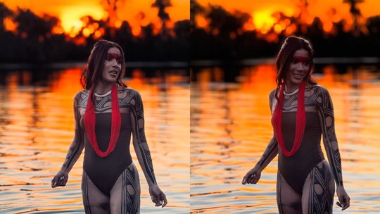Anitta participa de ritual Kuarup no Território Indígena do Xingu e fãs reagem às fotos