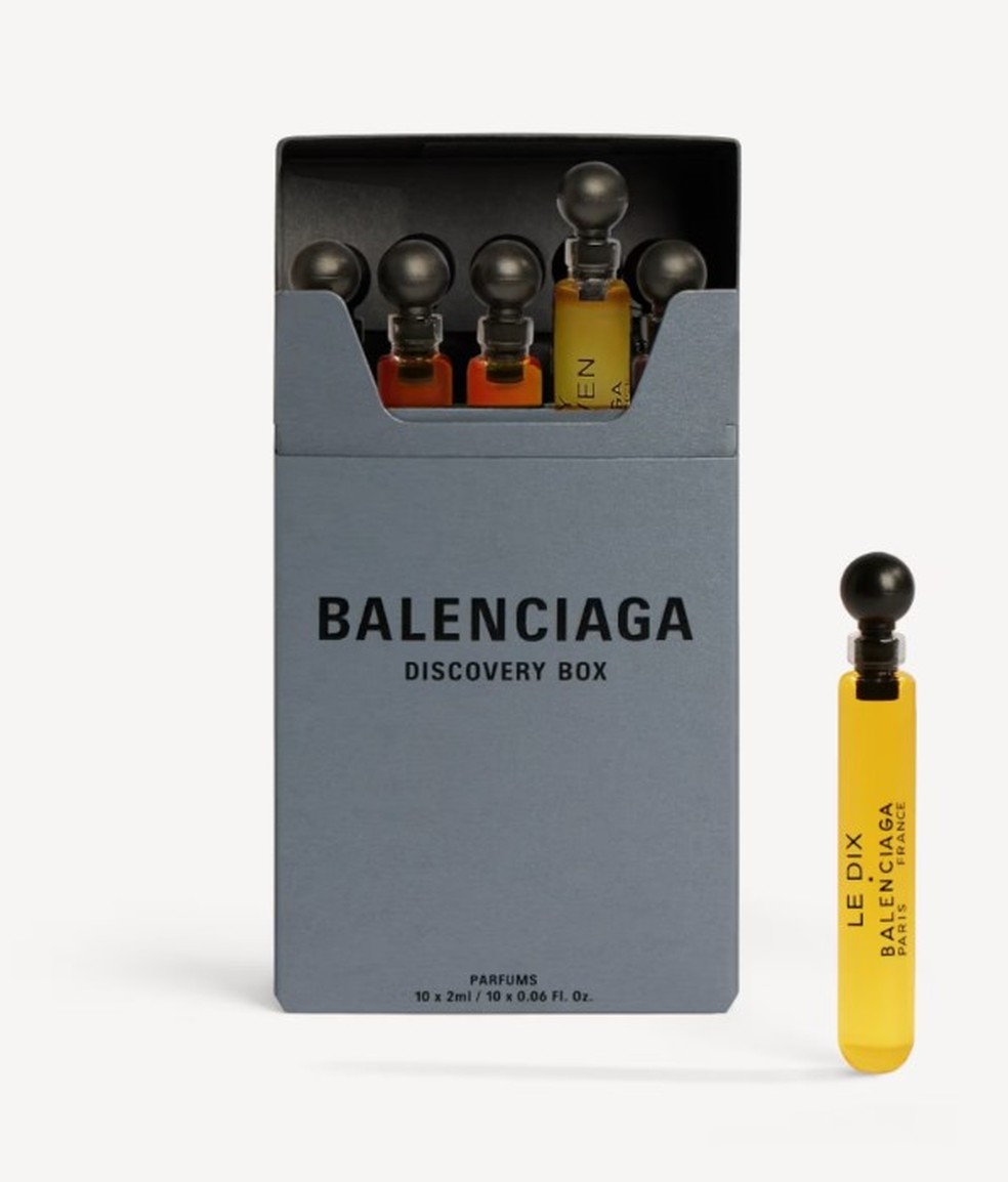 Balenciaga relança perfumaria com homenagem à primeira fragrância da marca — Foto: Divulgação