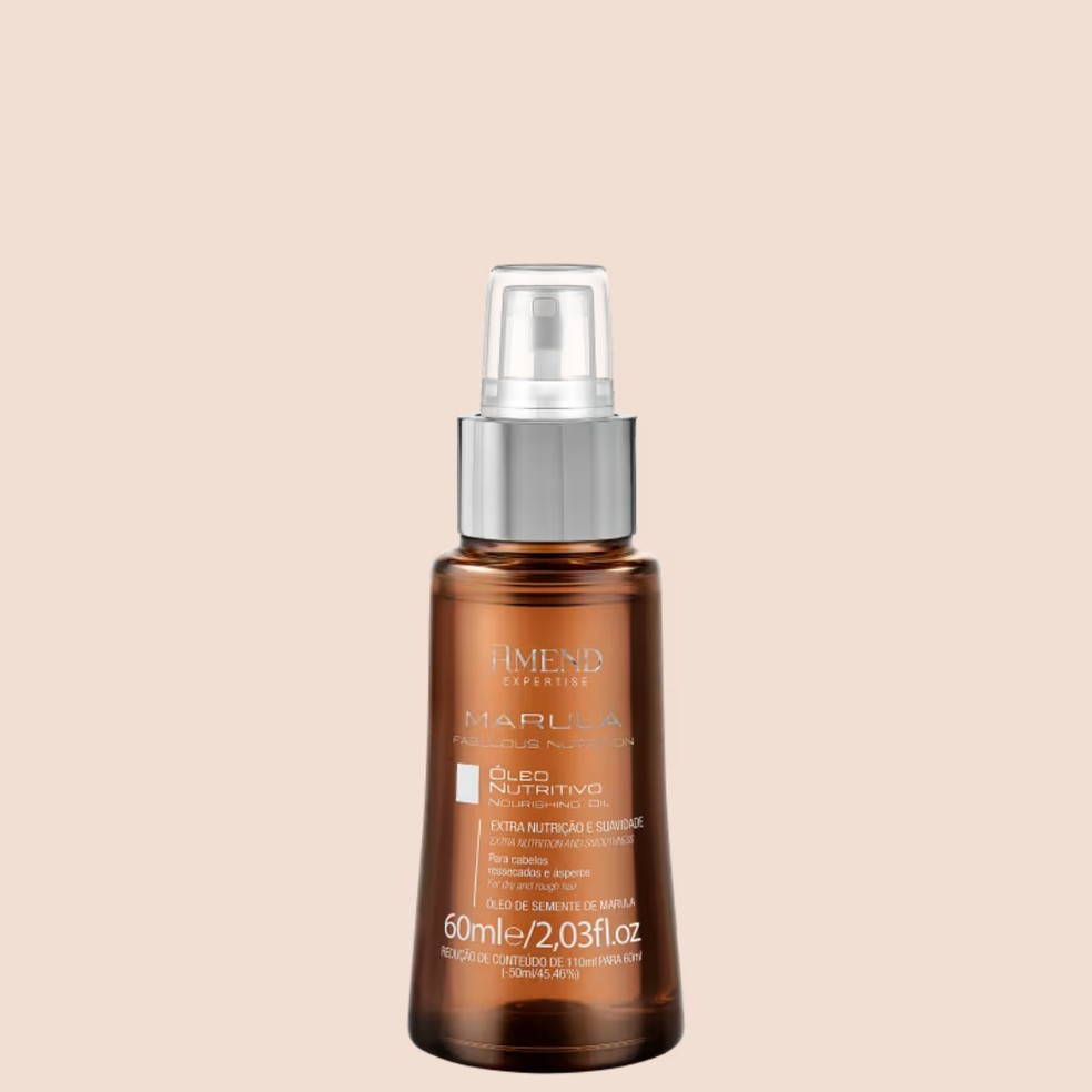 Óleo capilar Marula Fabulous Nutrition, Amend (R$ 29,90) — Foto: Divulgação