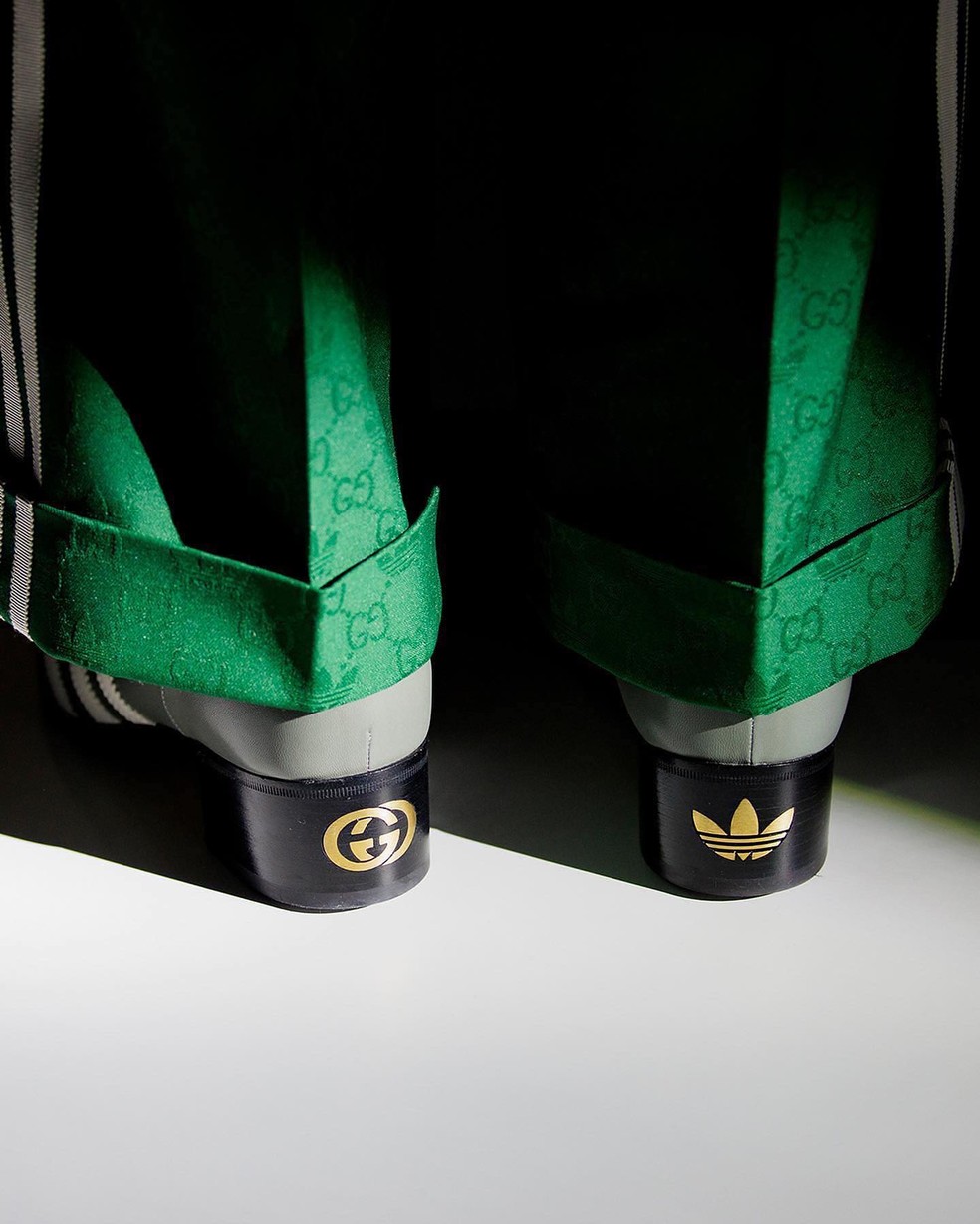 Sapato da collab entre Gucci e adidas — Foto: Divulgação