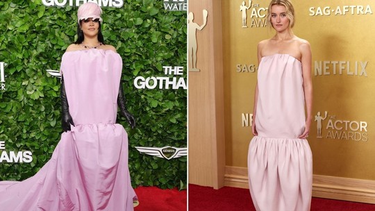 Actor Awards 2026: Sarah Pidgeon, de Love Story, repete vestido usado por Rihanna em tapete vermelho