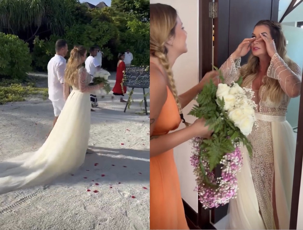 Viih Tube preparou cerimônia surpresa de casamento para a mãe — Foto: Reprodução/Instagram