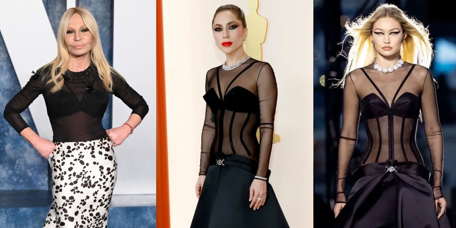 Donatella Versace, Lady Gaga e Gigi Hadid