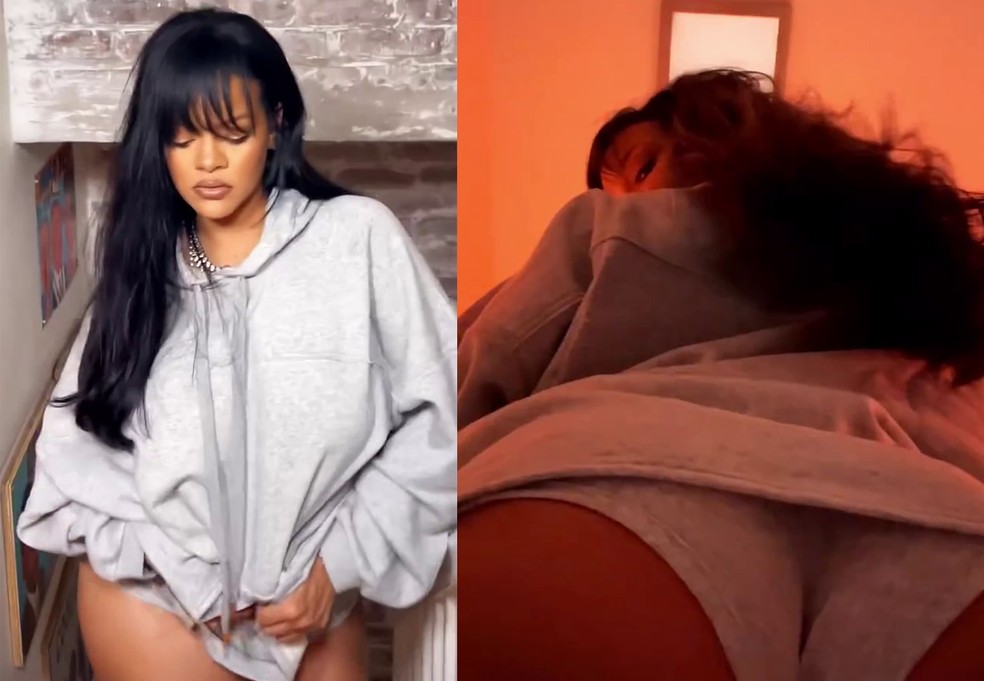 Rihanna aparece em novo vídeo com itens de sua marca de moda — Foto: Reprodução/Instagram