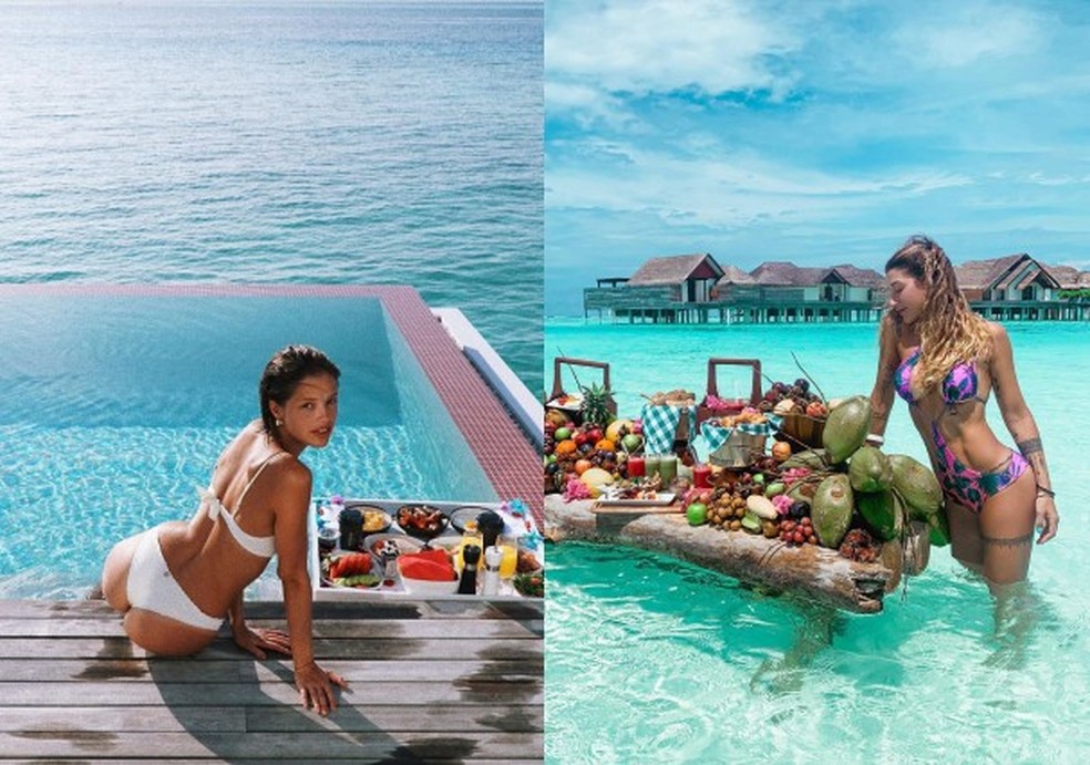 É tendência: 8 hotéis no Brasil que servem café da manhã flutuante na piscina (Foto: Reprodução/Instagram) — Foto: Glamour