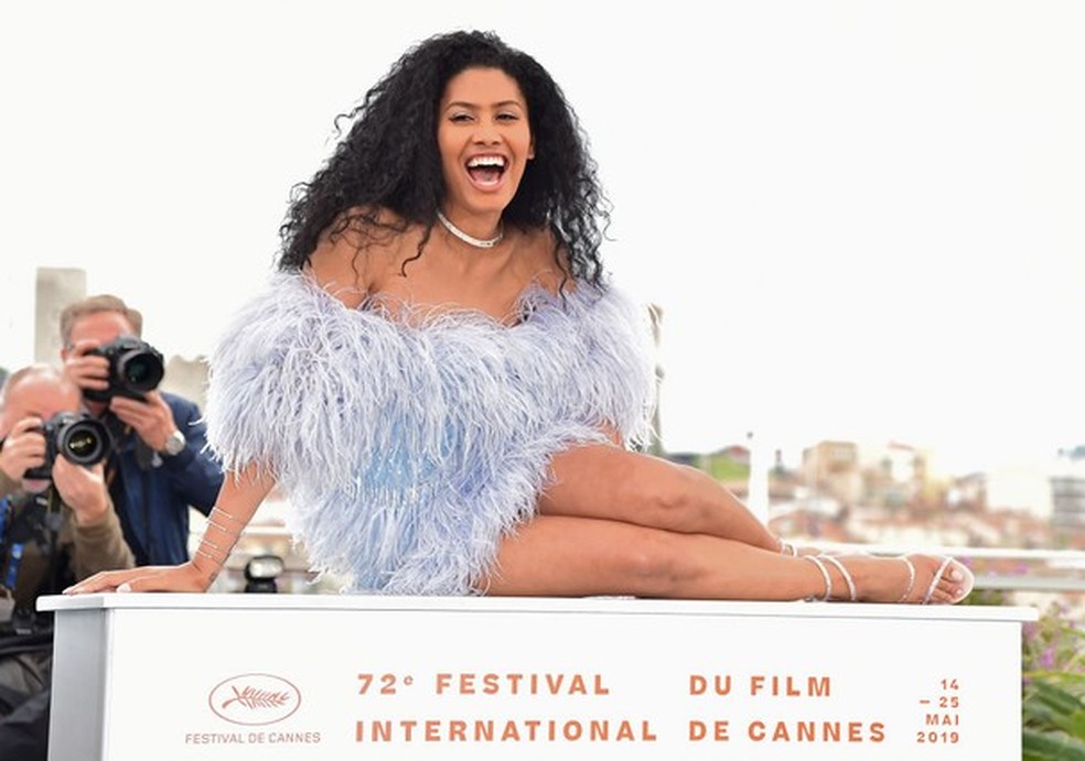 CANNES, FRANCE - MAY 19: Leyna Bloom attends the photocall for "Port Authority" during the 72nd annual Cannes Film Festival on May 19, 2019 in Cannes, France. (Photo by Dominique Charriau/WireImage) (Foto: WireImage) — Foto: Glamour