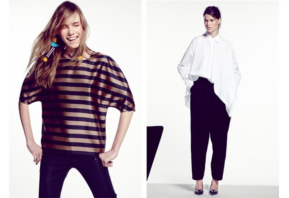 Camiseta ampla + luxuosa e a camisa giga branca (Foto: Tiago Molinos) — Foto: Glamour