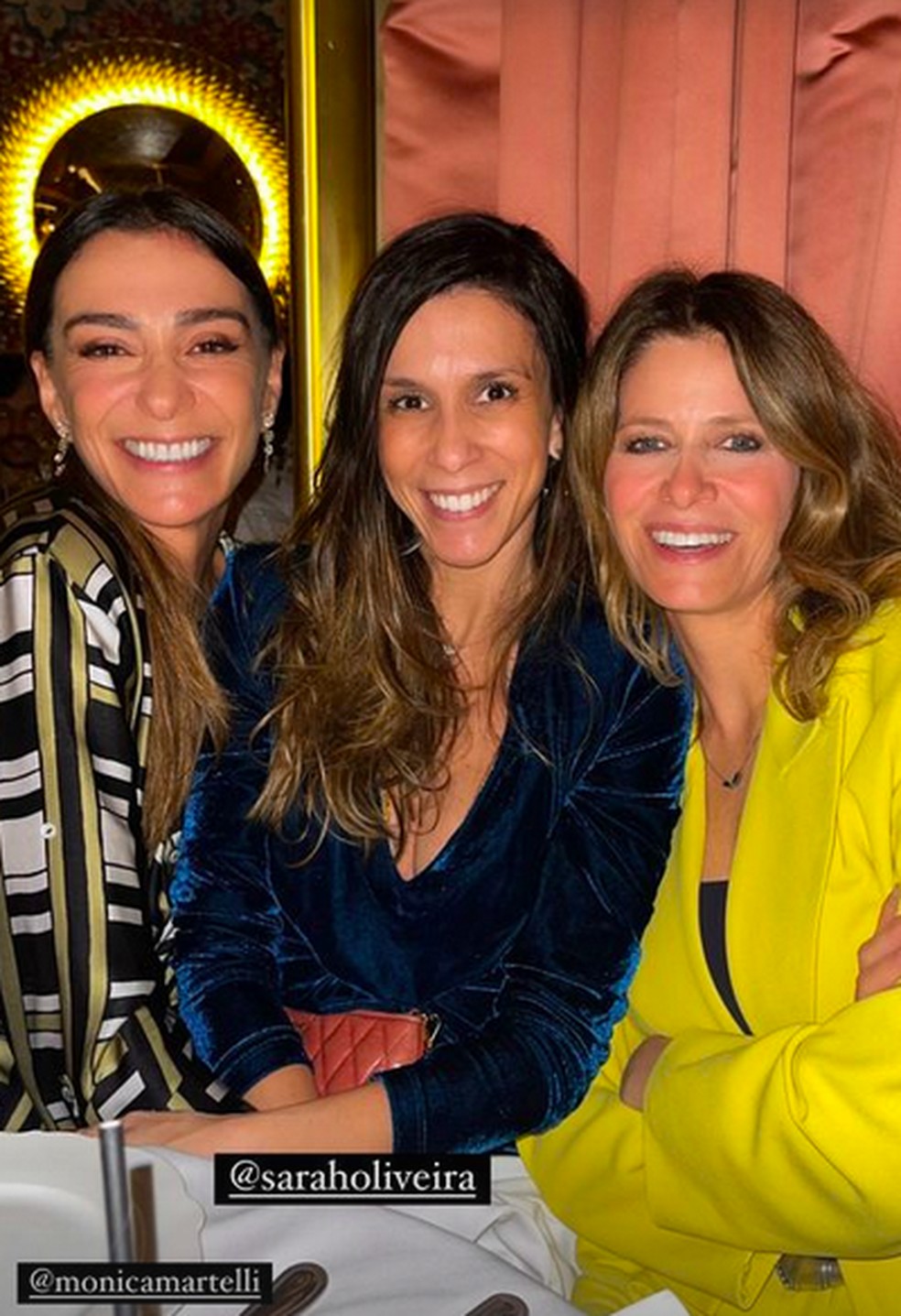 Monica, Sarah e Didi — Foto: Reprodução/Instagram